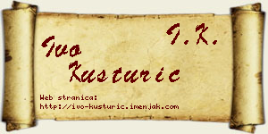 Ivo Kusturić vizit kartica